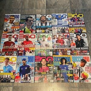 x16 Bundle of ‘Soccer360’ Magazines. Issues 55-71